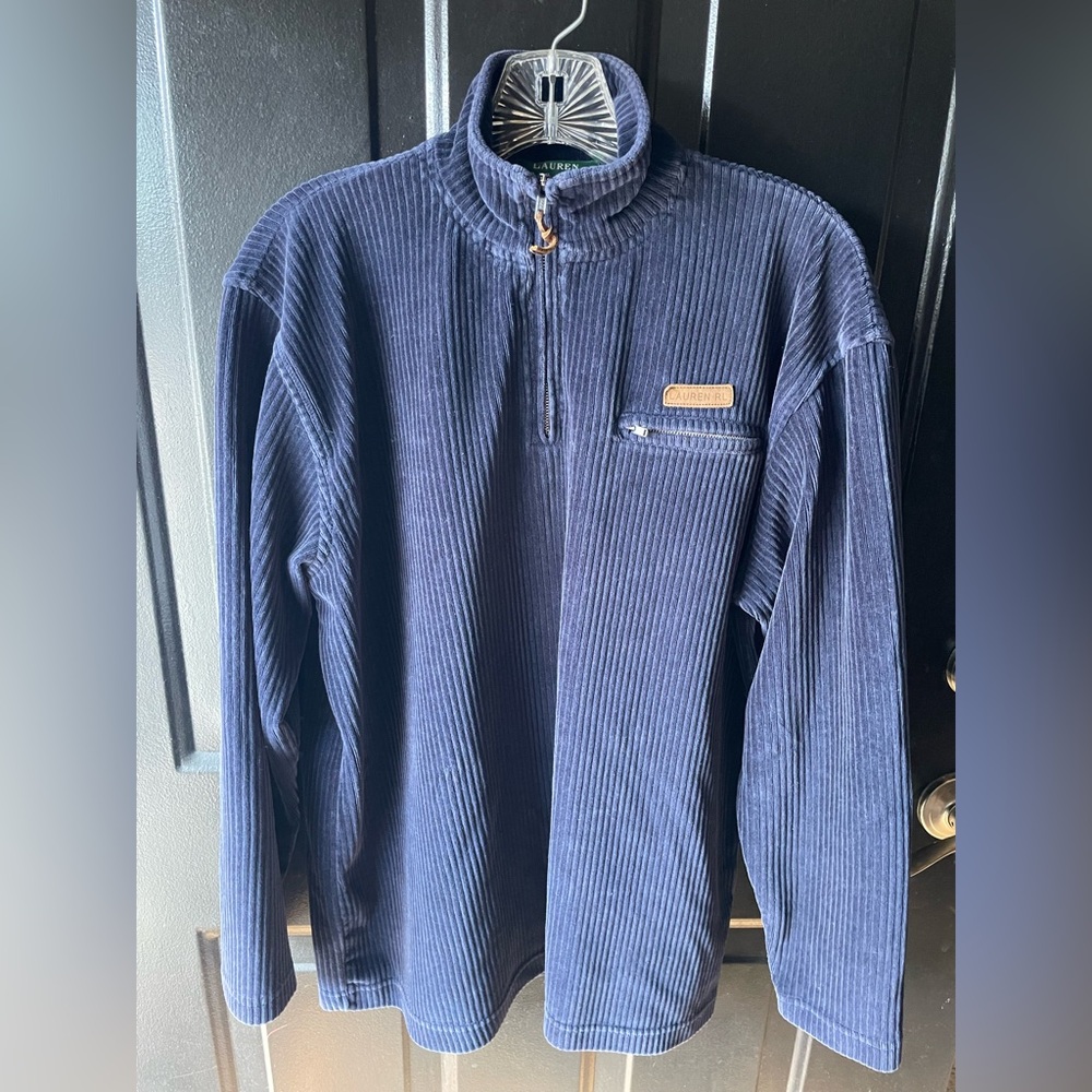 Lauren Ralph Lauren Womens Vtg Corduroy Pullover Size PM